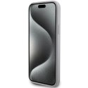 Etui Guess Strass Metal Logo do iPhone 15 Plus - srebrne Guess