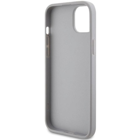 Etui Guess Strass Metal Logo do iPhone 15 Plus - srebrne Guess