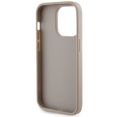Etui Guess Strass Metal Logo do iPhone 15 Pro Max - złote Guess