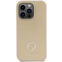 Etui Guess Strass Metal Logo do iPhone 15 Pro - złote Guess