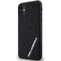 Etui Karl Lagerfeld 3D Rubber Multi Logo do iPhone 11 / Xr - czarne Karl Lagerfeld