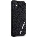 Etui Karl Lagerfeld 3D Rubber Multi Logo do iPhone 11 / Xr - czarne Karl Lagerfeld