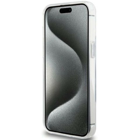 Etui Karl Lagerfeld Ring Stand Karl Head MagSafe do iPhone 15 Pro Max - białe Karl Lagerfeld