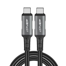 Kabel Acefast C1-09 USB-C / USB-C USB4 PD3.1 5A 1m - szaro-czarny Acefast