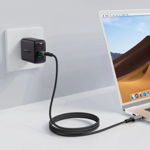 Kabel Acefast C1-09 USB-C / USB-C USB4 PD3.1 5A 1m - szaro-czarny Acefast