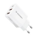Ładowarka sieciowa Wozinsky CWCUCW 30W USB-C / 2 x USB-A - biała Wozinsky