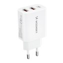 Ładowarka sieciowa Wozinsky CWCUCW 30W USB-C / 2 x USB-A - biała Wozinsky