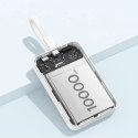 Powerbank Baseus Magnetic Mini MagSafe 10000mAh 30W z wbudowanym kablem USB-C - biały + kabel Baseus Simple Series USB-C - USB-C Baseus