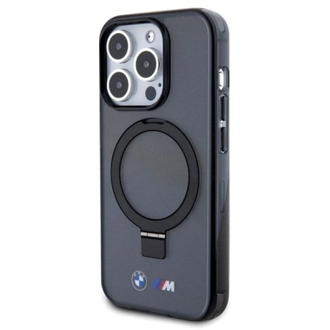 Etui BMW Ring Stand M Collection MagSafe na iPhone 15 Pro - czarne BMW