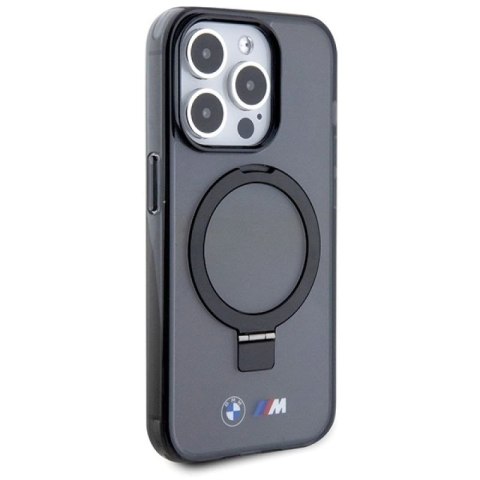 Etui BMW Ring Stand M Collection MagSafe na iPhone 15 Pro - czarne BMW