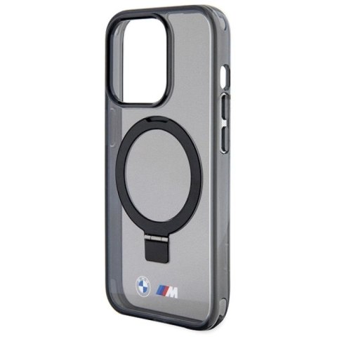 Etui BMW Ring Stand M Collection MagSafe na iPhone 15 Pro - czarne BMW