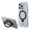 Etui BMW Ring Stand M Collection MagSafe na iPhone 15 Pro - przezroczysty BMW