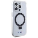 Etui BMW Ring Stand M Collection MagSafe na iPhone 15 Pro - przezroczysty BMW