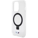 Etui BMW Ring Stand M Collection MagSafe na iPhone 15 Pro - przezroczysty BMW