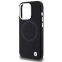 Etui BMW Signature Liquid Silicone MagSafe na iPhone 15 Pro - czarne BMW