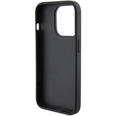 Etui Ferrari Grip Stand Metal Logo na iPhone 15 Pro Max - czarne Ferrari