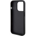 Etui Guess Grip Stand 4G Triangle Strass na iPhone 15 Pro - czarne Guess