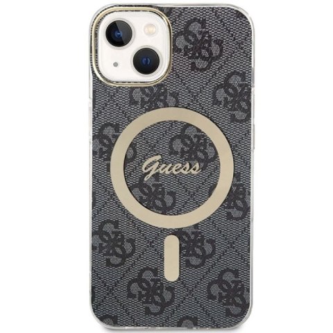 Etui Guess IML 4G MagSafe na iPhone 15 - czarne Guess