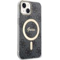 Etui Guess IML 4G MagSafe na iPhone 15 - czarne Guess