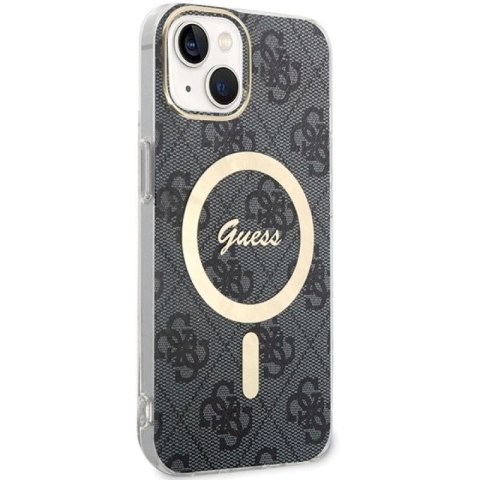 Etui Guess IML 4G MagSafe na iPhone 15 - czarne Guess