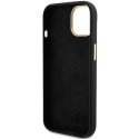 Etui Guess Silicone Script Metal Logo & Frame na iPhone 15 - czarne Guess
