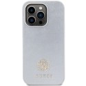 Etui Guess Strass Metal Logo na iPhone 15 Pro - srebrne Guess