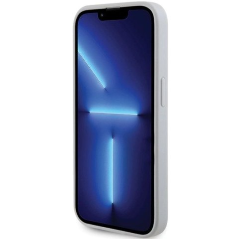 Etui Guess Strass Metal Logo na iPhone 15 Pro - srebrne Guess