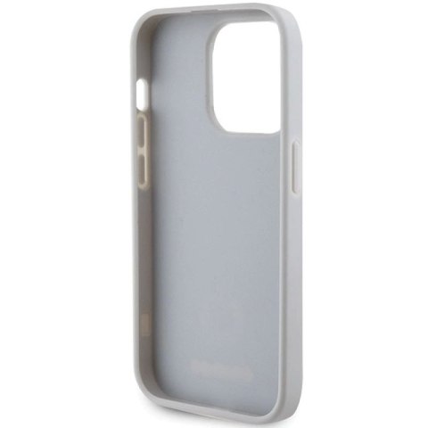 Etui Guess Strass Metal Logo na iPhone 15 Pro - srebrne Guess