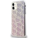 Etui Hello Kitty IML Gradient Electrop Crowded Kitty Head na iPhone 11 / Xr - różowe Hello Kitty
