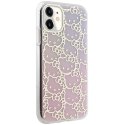 Etui Hello Kitty IML Gradient Electrop Crowded Kitty Head na iPhone 11 / Xr - różowe Hello Kitty