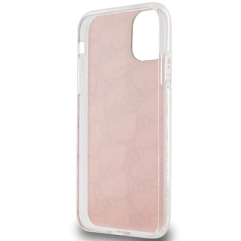 Etui Hello Kitty IML Gradient Electrop Crowded Kitty Head na iPhone 11 / Xr - różowe Hello Kitty