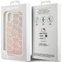 Etui Hello Kitty IML Gradient Electrop Crowded Kitty Head na iPhone 11 / Xr - różowe Hello Kitty