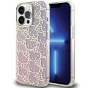 Etui Hello Kitty IML Gradient Electrop Crowded Kitty Head na iPhone 13 Pro Max - różowe Hello Kitty