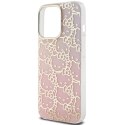 Etui Hello Kitty IML Gradient Electrop Crowded Kitty Head na iPhone 14 Pro - różowe Hello Kitty