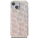 Etui Hello Kitty IML Gradient Electrop Crowded Kitty Head na iPhone 15 - różowe Hello Kitty
