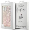 Etui Hello Kitty IML Gradient Electrop Crowded Kitty Head na iPhone 15 - różowe Hello Kitty