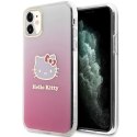 Etui Hello Kitty IML Gradient Electrop Kitty Head na iPhone 11 / Xr - różowe Hello Kitty