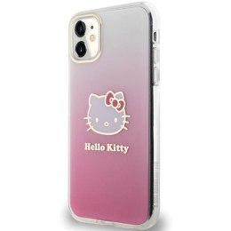 Etui Hello Kitty IML Gradient Electrop Kitty Head na iPhone 11 / Xr - różowe Hello Kitty