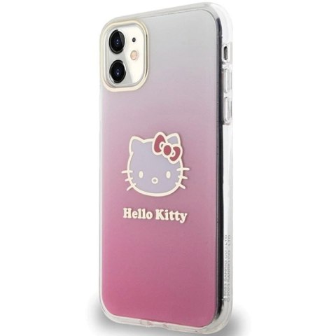 Etui Hello Kitty IML Gradient Electrop Kitty Head na iPhone 11 / Xr - różowe Hello Kitty