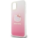 Etui Hello Kitty IML Gradient Electrop Kitty Head na iPhone 11 / Xr - różowe Hello Kitty