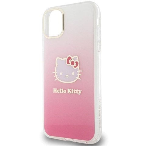 Etui Hello Kitty IML Gradient Electrop Kitty Head na iPhone 11 / Xr - różowe Hello Kitty