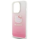 Etui Hello Kitty IML Gradient Electrop Kitty Head na iPhone 13 Pro / 13 - różowe Hello Kitty