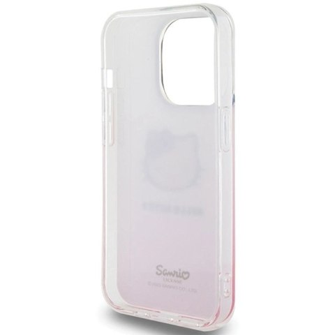 Etui Hello Kitty IML Gradient Electrop Kitty Head na iPhone 13 Pro / 13 - różowe Hello Kitty