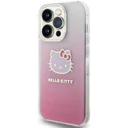Etui Hello Kitty IML Gradient Electrop Kitty Head na iPhone 13 Pro Max - różowe Hello Kitty