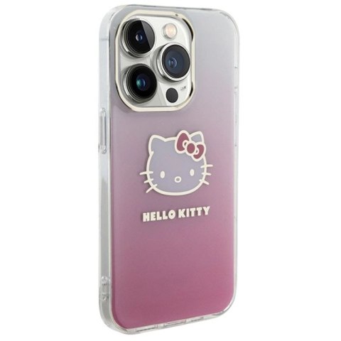 Etui Hello Kitty IML Gradient Electrop Kitty Head na iPhone 13 Pro Max - różowe Hello Kitty