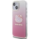 Etui Hello Kitty IML Gradient Electrop Kitty Head na iPhone 15 - różowe Hello Kitty