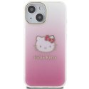 Etui Hello Kitty IML Gradient Electrop Kitty Head na iPhone 15 - różowe Hello Kitty