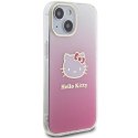 Etui Hello Kitty IML Gradient Electrop Kitty Head na iPhone 15 - różowe Hello Kitty