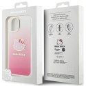 Etui Hello Kitty IML Gradient Electrop Kitty Head na iPhone 15 - różowe Hello Kitty