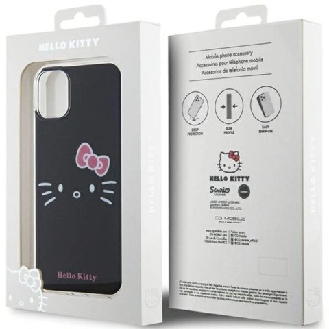 Etui Hello Kitty IML Kitty Face na iPhone 11 / Xr - czarne Hello Kitty